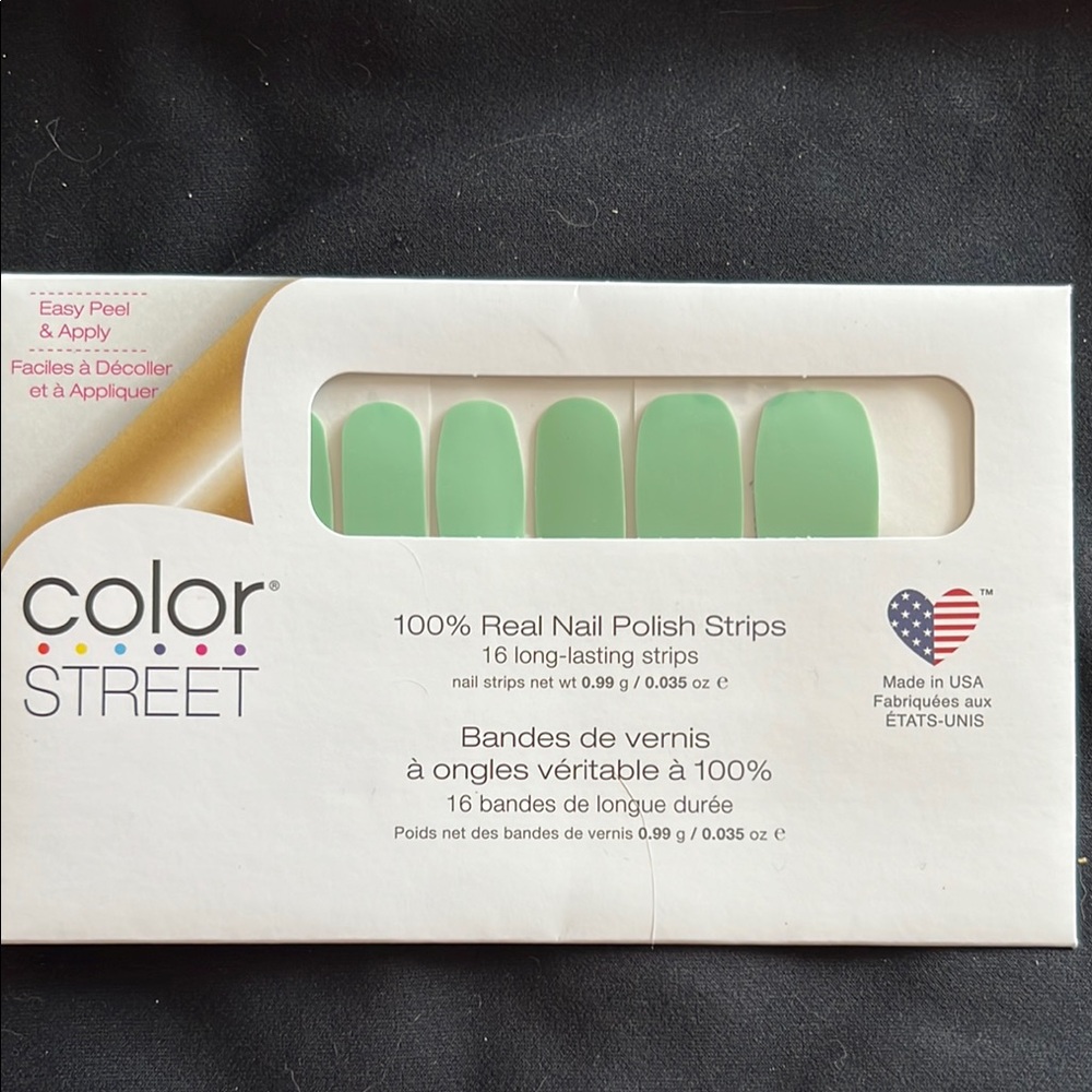 Color Street Green Nail Polish Strips Nail Tools